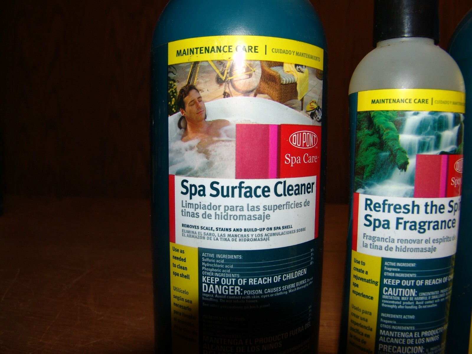Hot Tub SPA Surface CLEANER and Fragrance Lot of 3 DuPont 2 Quart Refresh Spirit