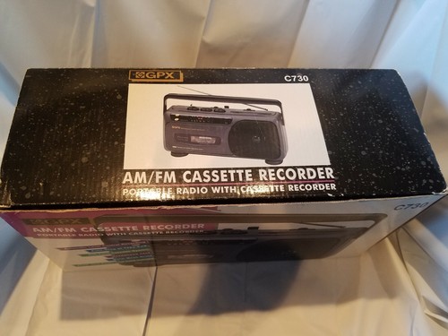 VTG GPX C730 Portable AM/FM Stereo Cassette Player - Auto Reverse New Old Stock