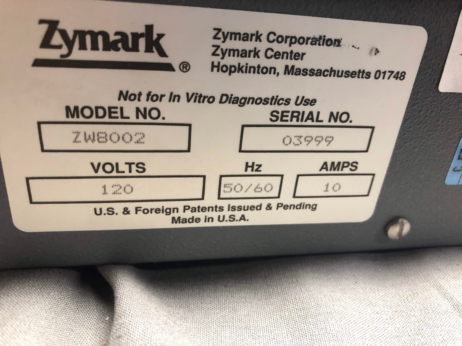 ZYMARK TURBOVAP 2 LAB EVAPORATOR