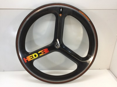hed tri spoke front wheel