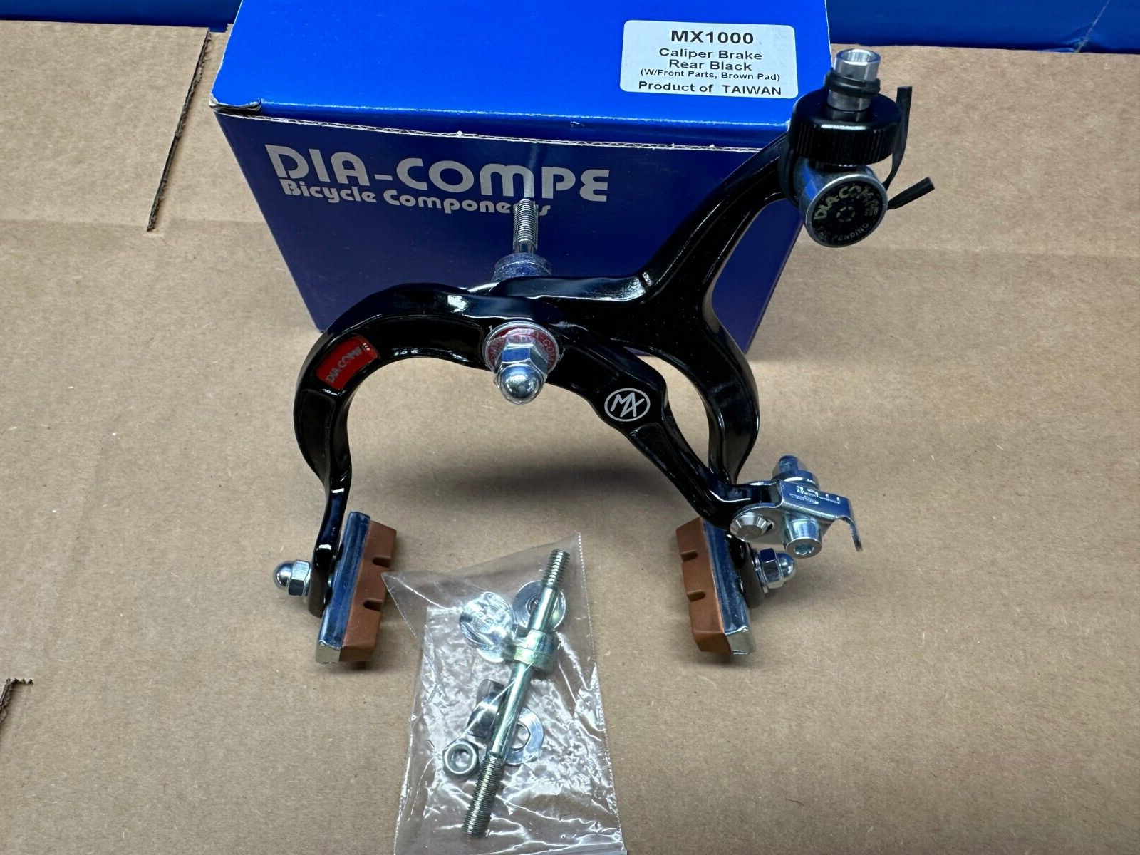 Dia-Compe MX1000 old school BMX brake - BLACK - Front or Rear - NEW - FREE SHIP