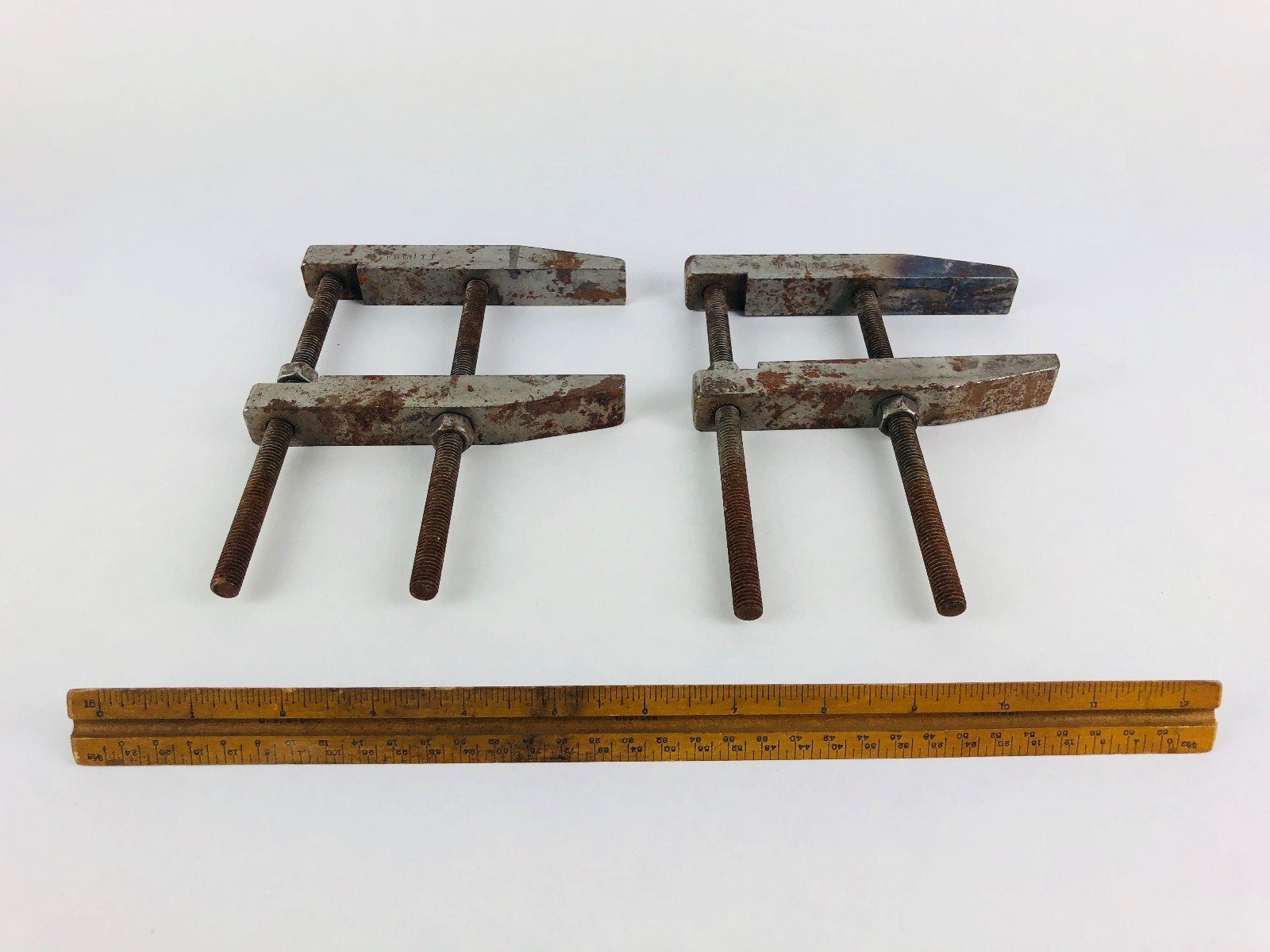 Set of 2 Heavy Duty Wood Clamps Woodworking Tools Machinist Lathe Pruitt
