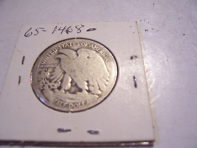 1917 S REVERSE WALKING LIBERTY HALF DOLLAR COIN  SILVER