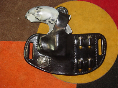 Bond Arms Roughneck 9 mm Lthr holster star extra ammo holder black Kwik-Free