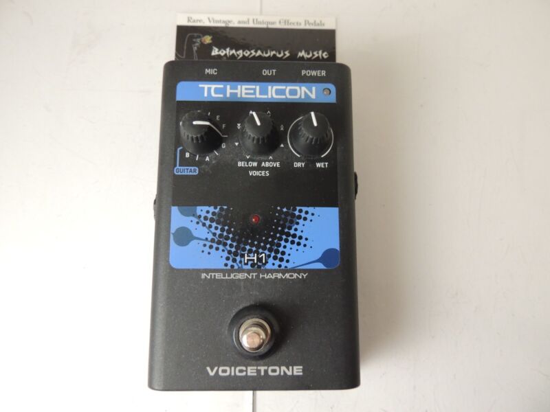 TC Helicon Voicetone H1 Intelligent Harmony Harmonizer Vocal Effects Pedal 