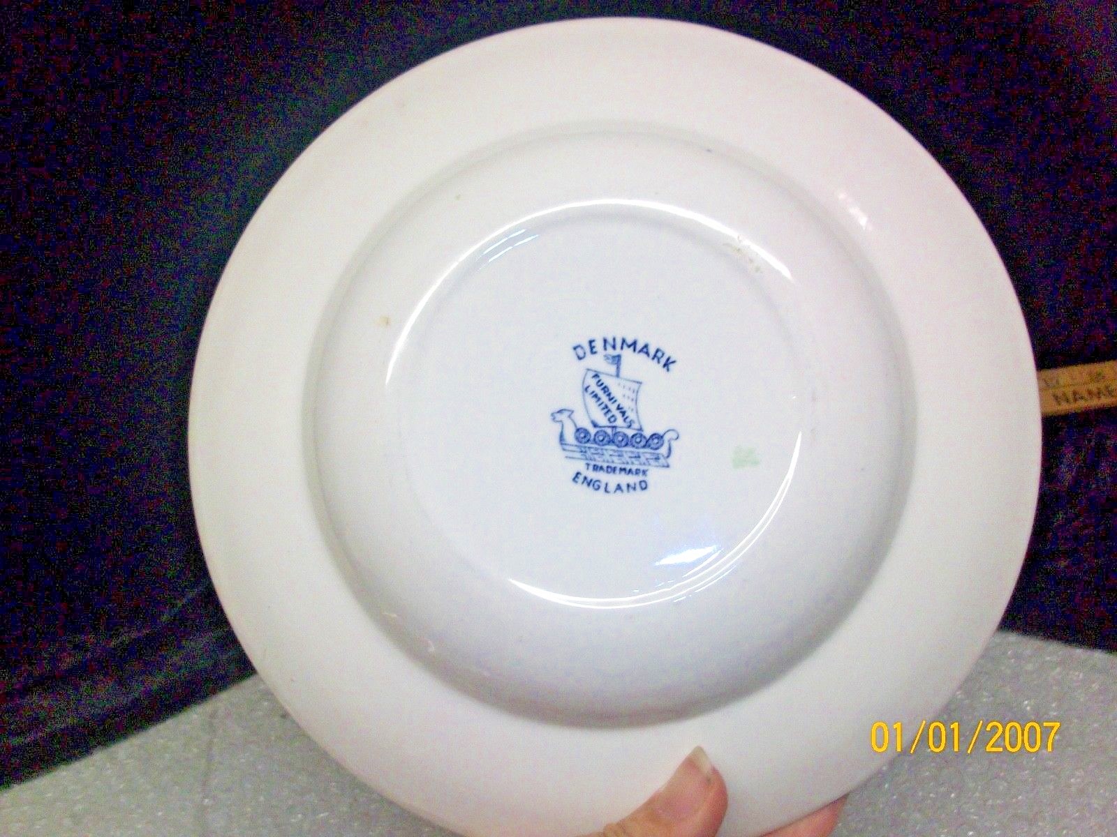 FURNIVALS LIMITED DENMARK BLUE IRONSTONE 9