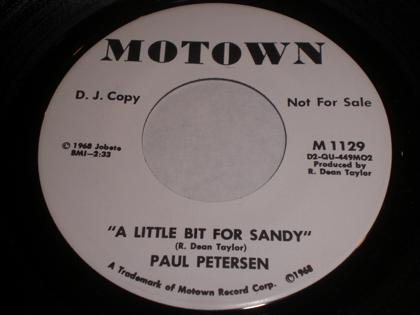 Paul Petersen - A Little Bit For Sandy / (same) 45 | eBay