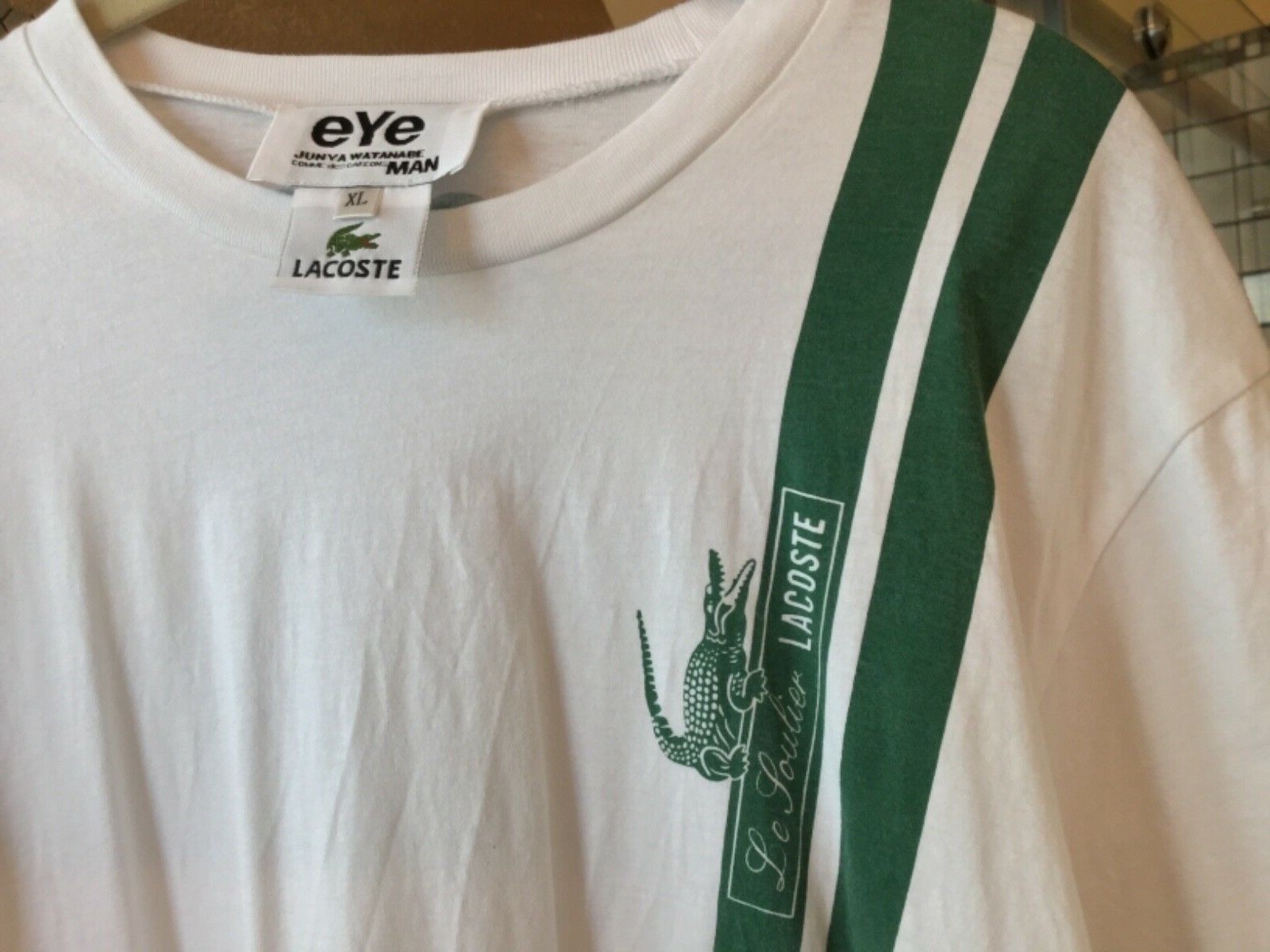 Sサイズ junya watanabe LACOSTE ポロシャツ ブラック 黒 再構築