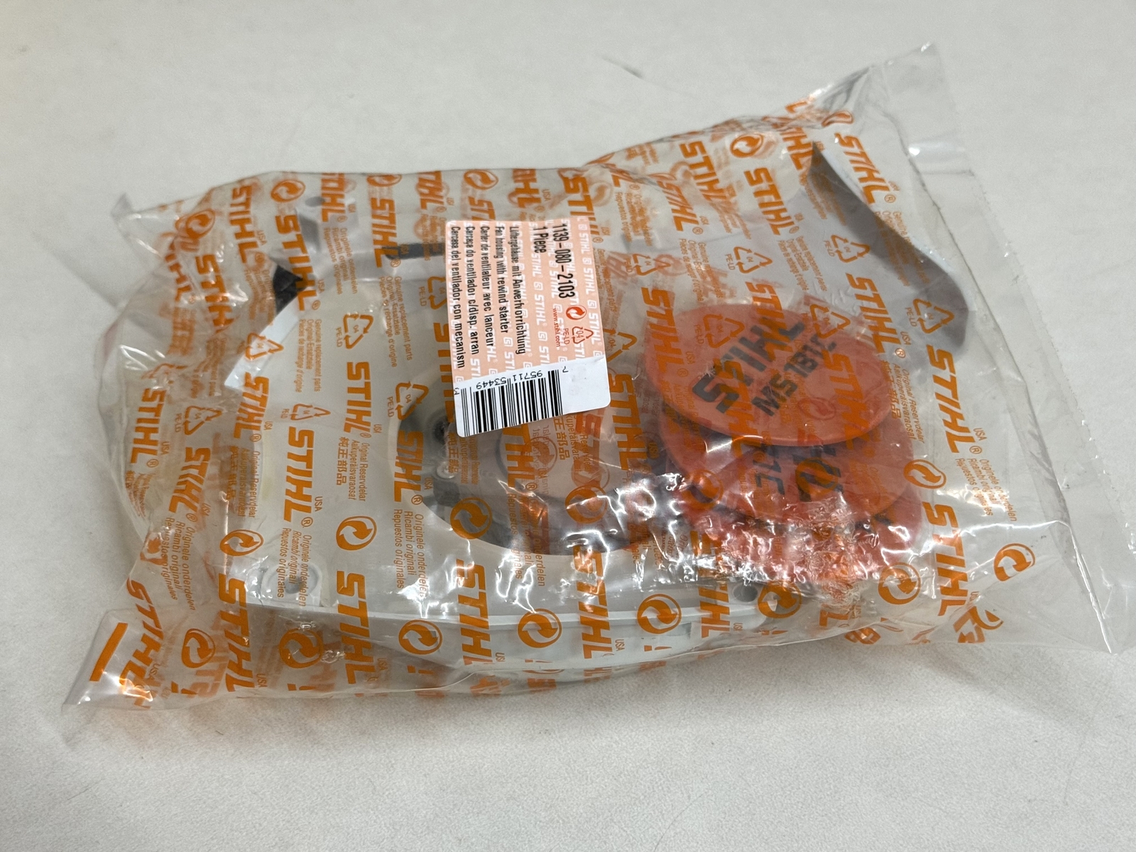 STIHL OEM FAN HOUSING W REWIND STARTER 1139 080 2103 MS181C MS171C MS211C C-BE - Picture 5 of 5