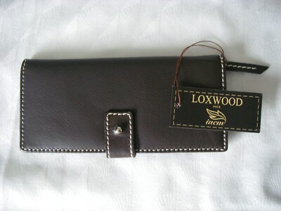 NEUF LOXWOOD / portefeuille / porte cartes en CUIR MARRON