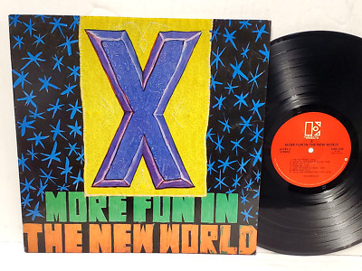 X More Fun In The New World 1983 LP ELEKTRA 60283 1st Press w/ Inner NM Vinyl