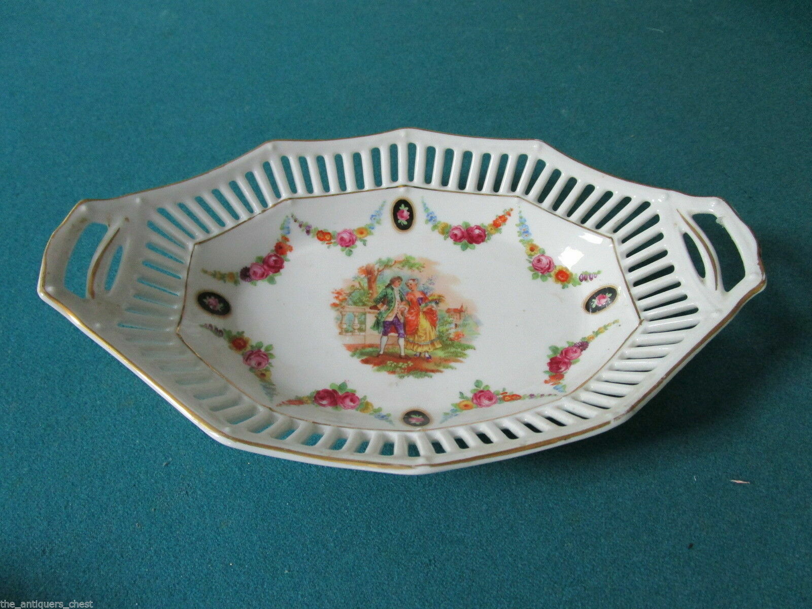 Vintage Schumann Germany RELISH TRAY CUP AND SAUCER PLATES ...
