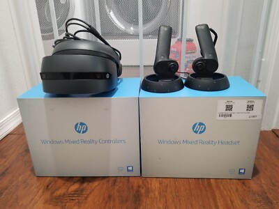 HP VR1000-100 Windows Mixed Reality Headset & New Controllers & New Cable