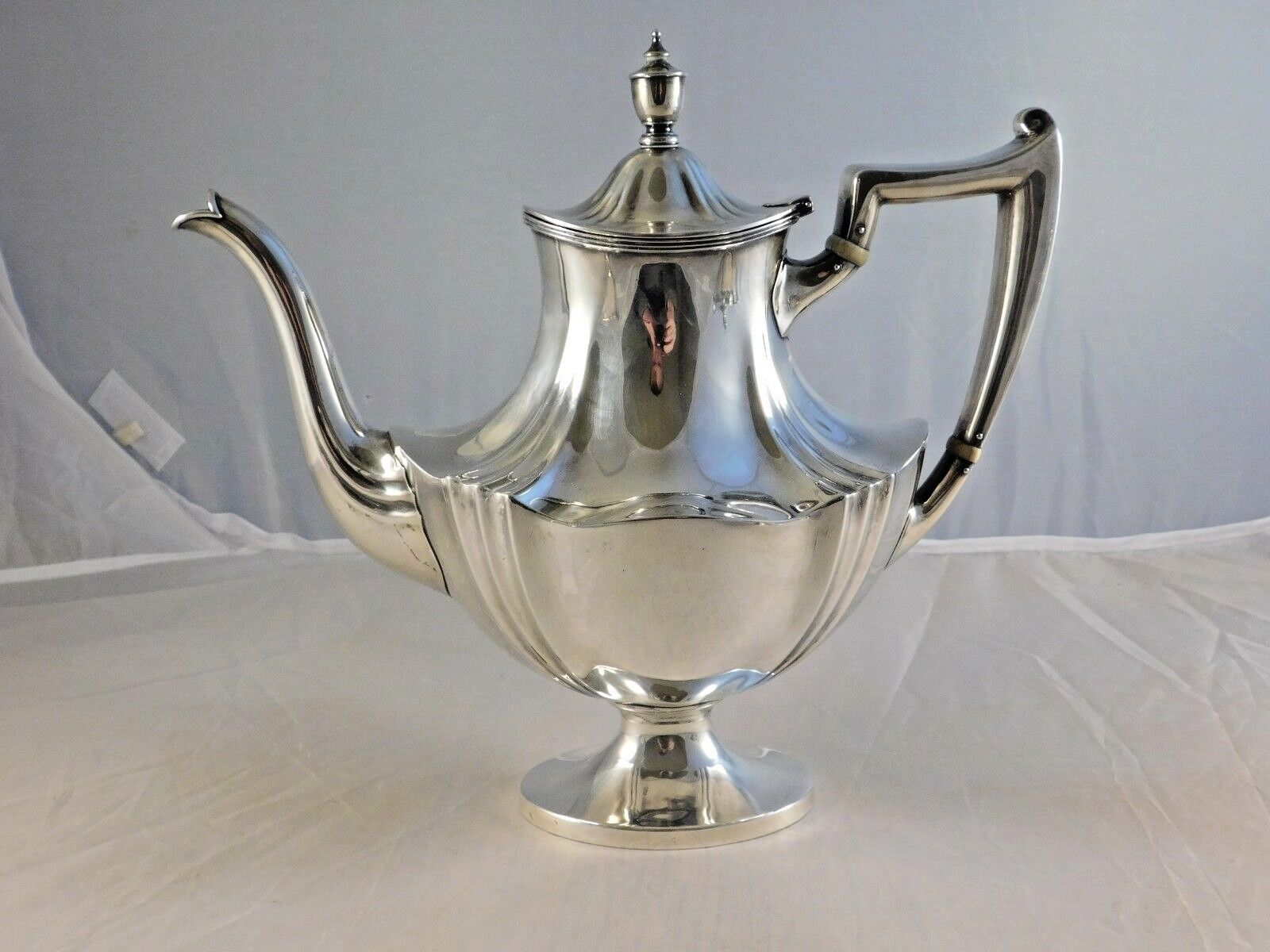 VINTAGE WHITING MFG CO STERLING SILVER TEAPOT CREAMER & SUGAR #6950