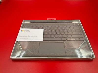 Microsoft Surface Pro Signature Type Cover light charcoal FFQ-00141   ️ READ!