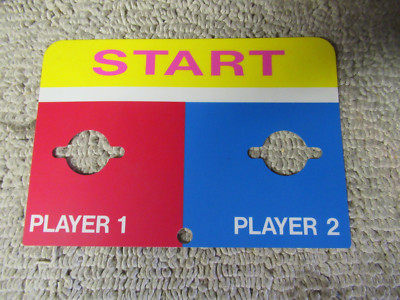 POINT BLANK OR GENERIC START  STICKER 7 1/2- 5 1/4''  arcade video game art  CFNZ