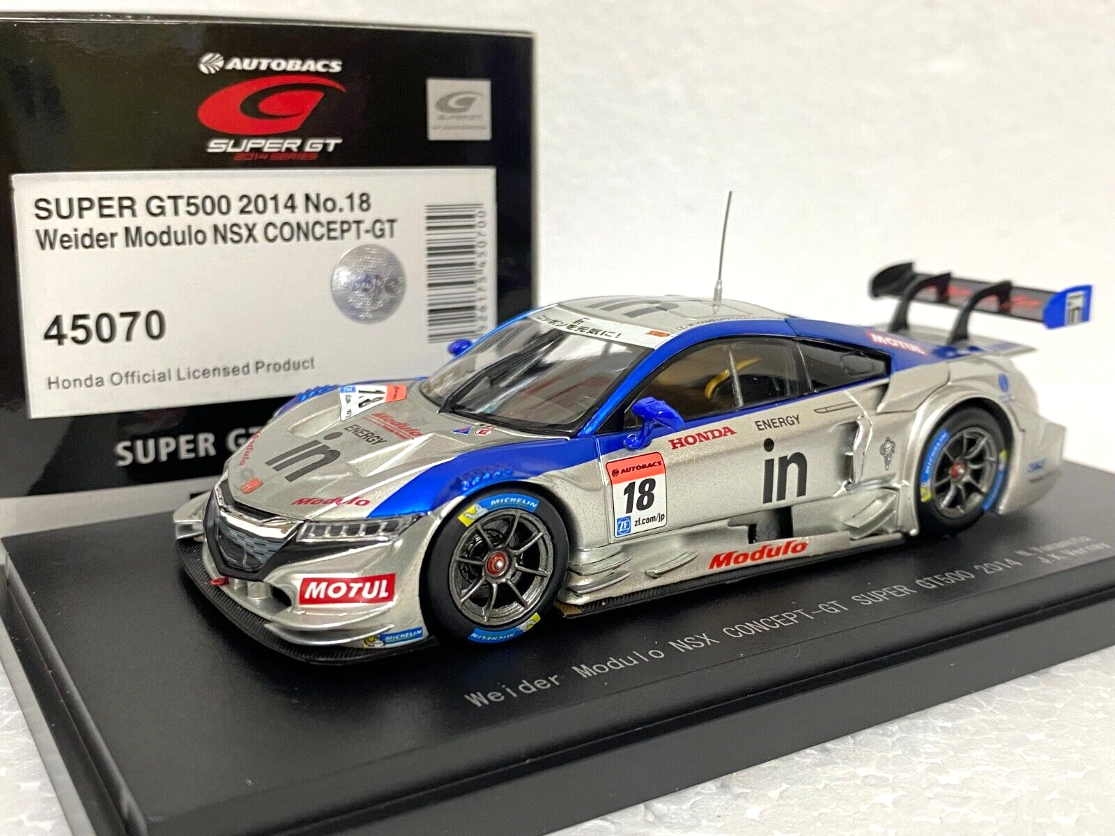 1:43 EBBRO 45070 HONDA NSX SUPER GT GT500 2014 #18
