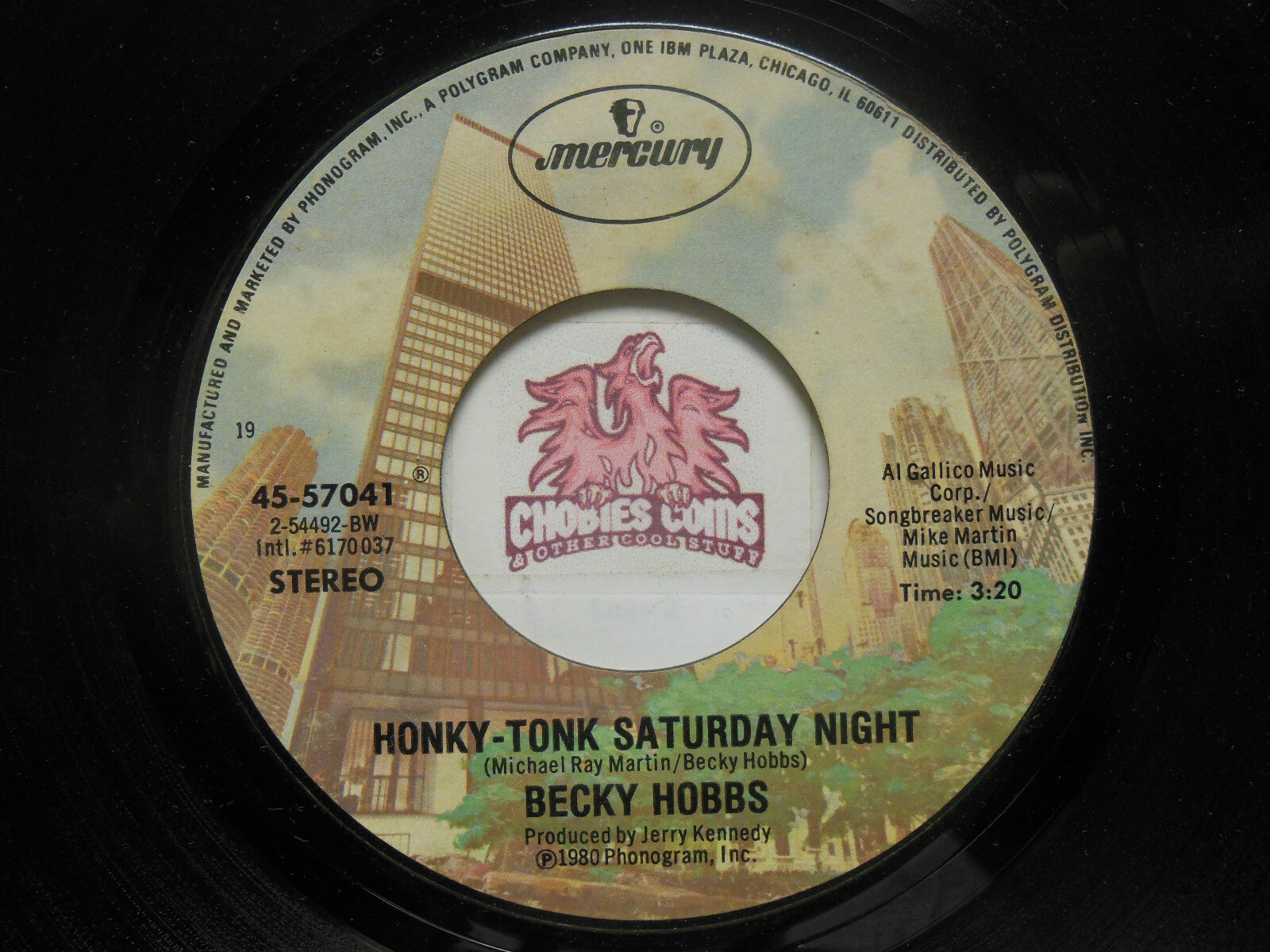 Becky Hobbs ‎– Honky-Tonk Saturday Night / Old Memories, 45