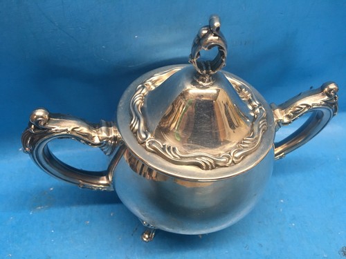 Vintage Elegant Silver Plated Sugar Bowl & Lid- ONEIDA Silver Sugar Bowl Tea Set