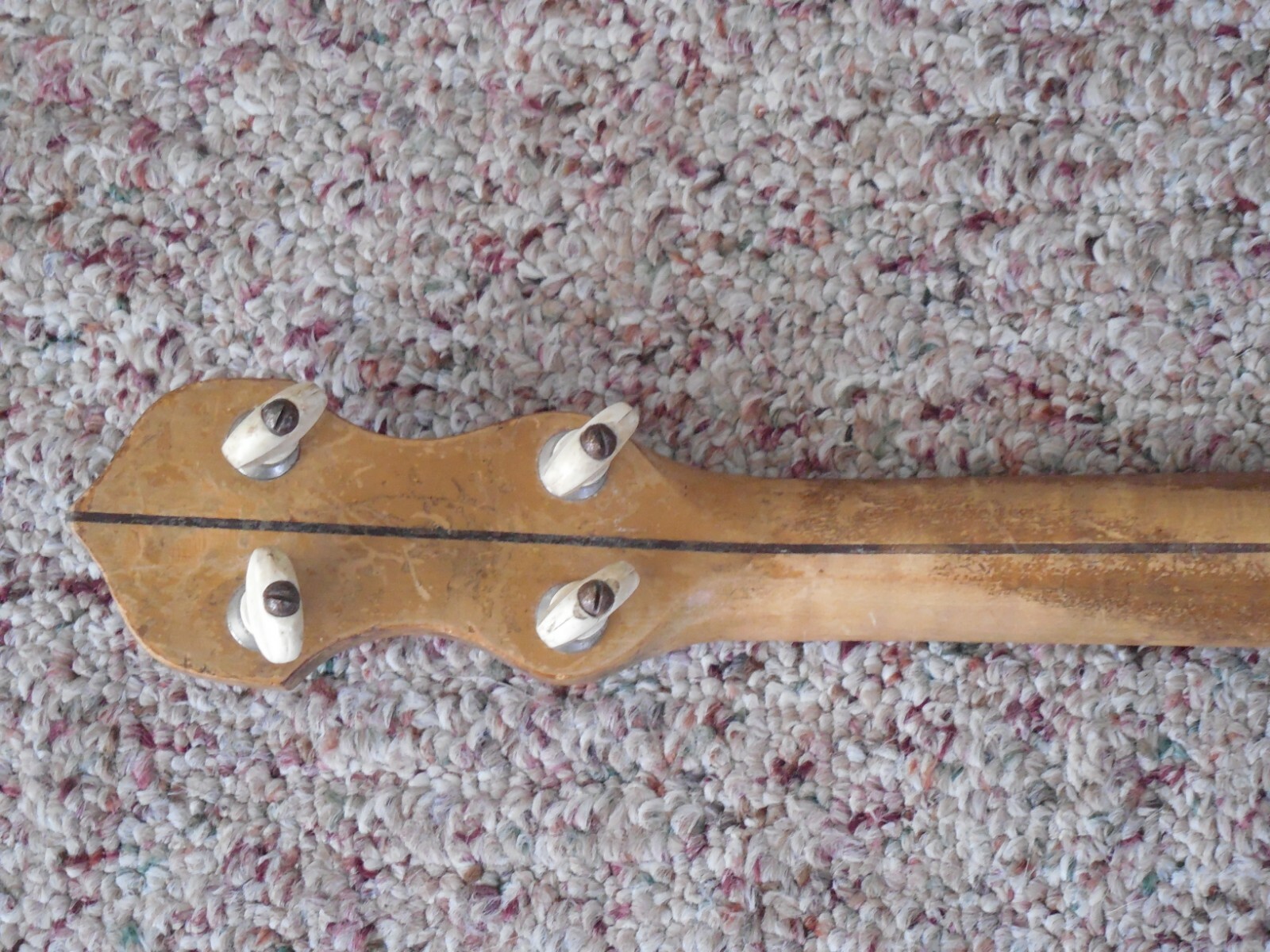 Antique Vintage Banjo Hand Made Resonator Fleur de Lys Wall Art Deco