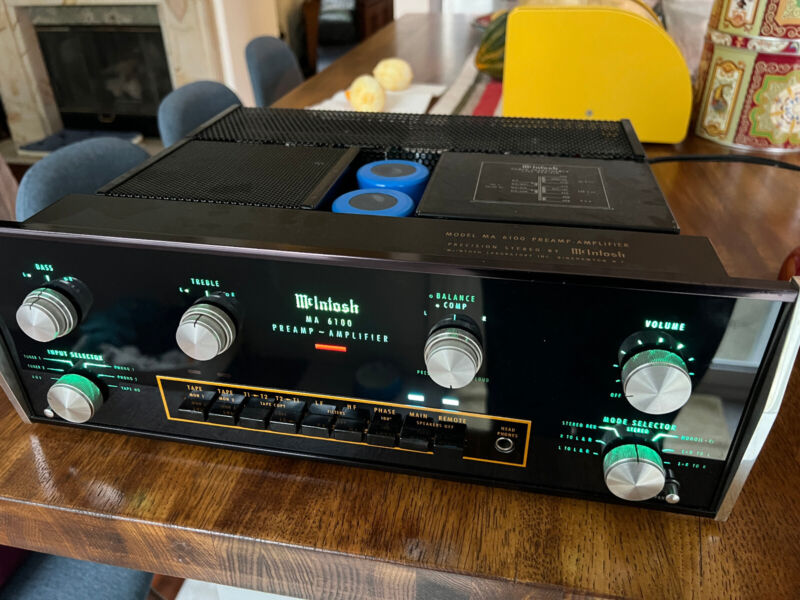 McIntosh MA6100 Pre Amplifier, fully restored, serviced&recapped, new glass