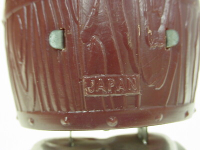 WIND UP JAPAN TOY WALKING HORSE IN A BARREL WORKS HAS KEY*