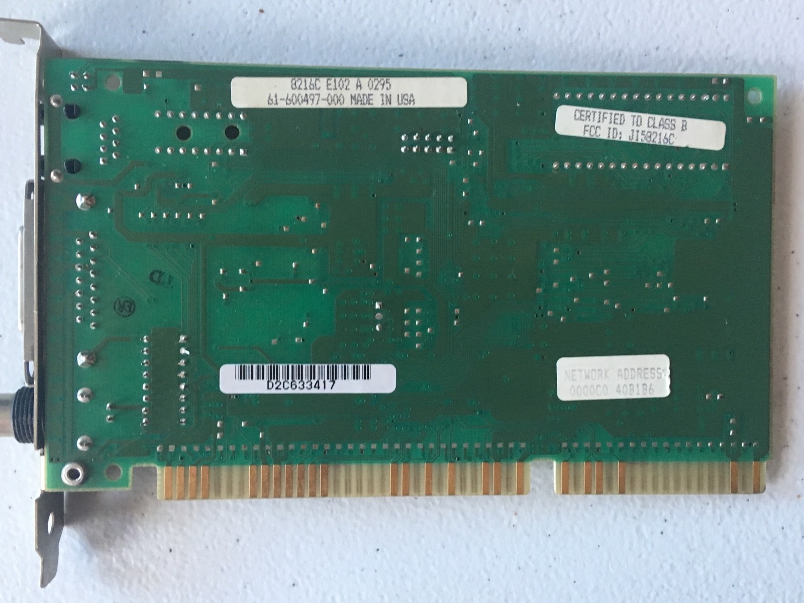SMC ULTRA CHIP Vintage Network Card
