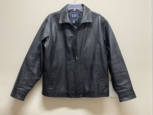 OLD GAP】Full Zip やか Leather Jacket XL OLD GAP】Full Zip やか Leather Jacket XL