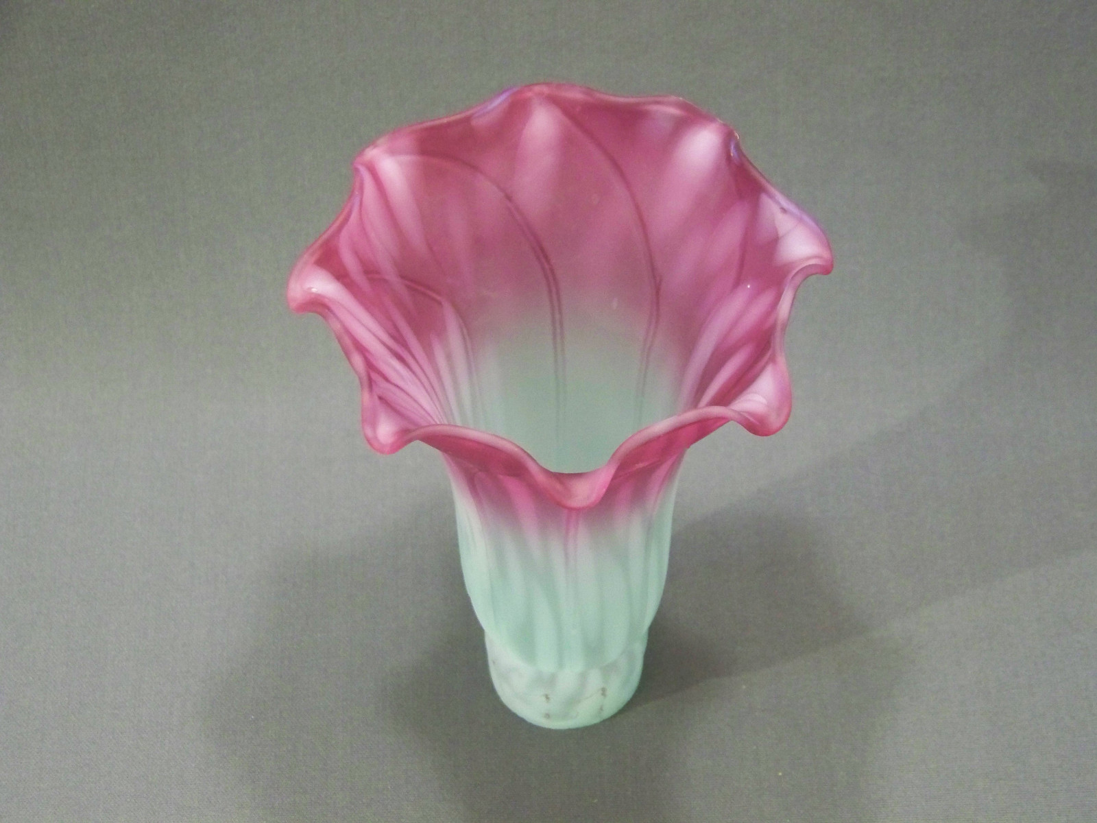 Large amber green lily shade tulip replacement glass 6