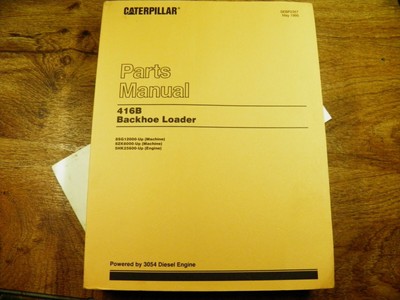 Cat Caterpillar 416 Backhoe Loader Parts Manual Book Catalog Spare List 5pc User Heavy Equipment Parts Accessories Heavy Equipment Parts Attachments