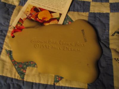 Brown Bag Cookie Mold PIG 1992 second w/recipe book L00K