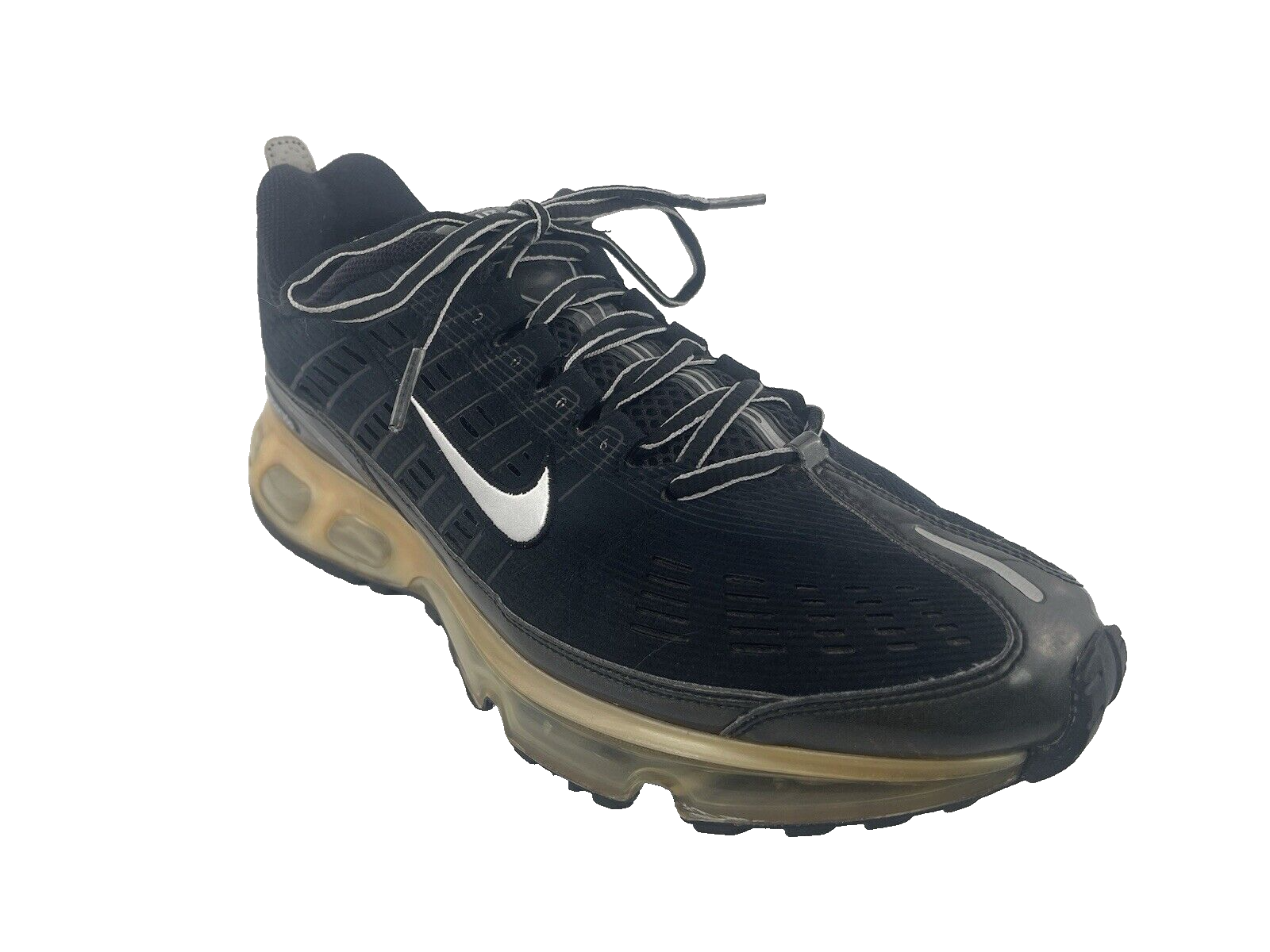 Nike Air Max 360 Men's Black Lace Up Running Shoes Size 9.5 Nike Air Max 360 Men's Black Lace Up Running Shoes Size 9.5