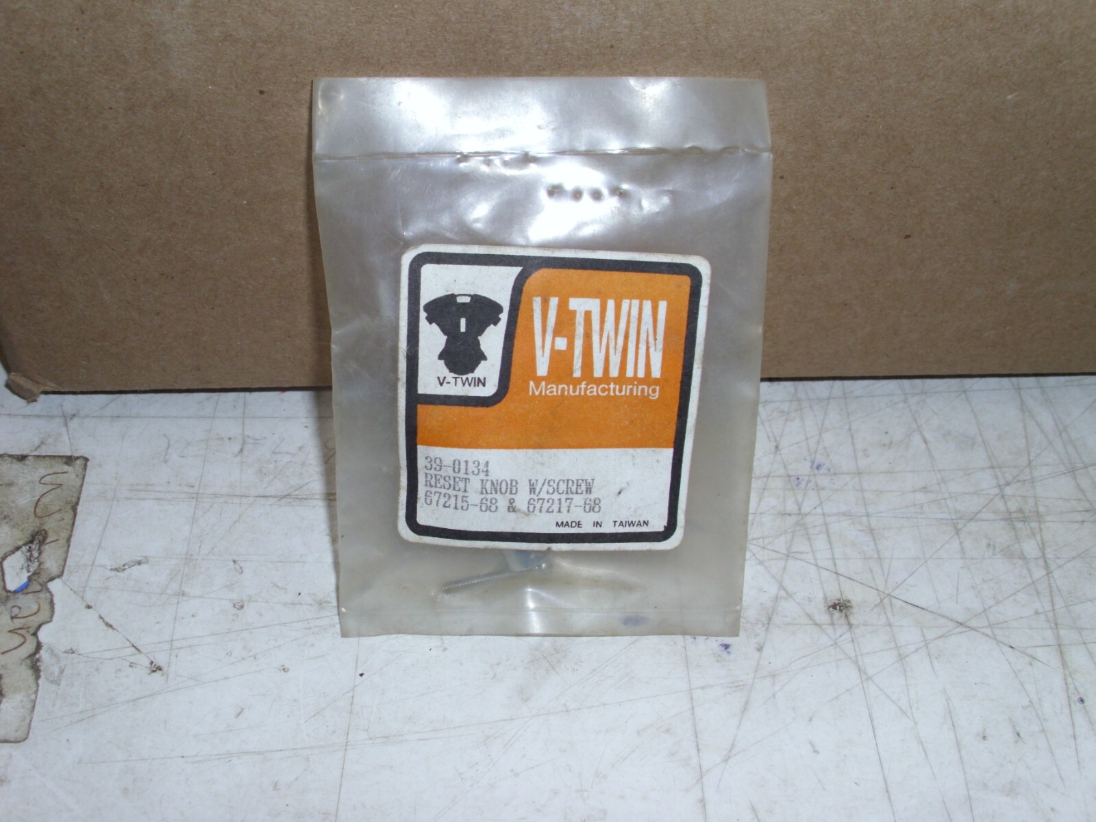 V-Twin Mfg. Speedometer Reset Knob 39-0134, Repl Harley