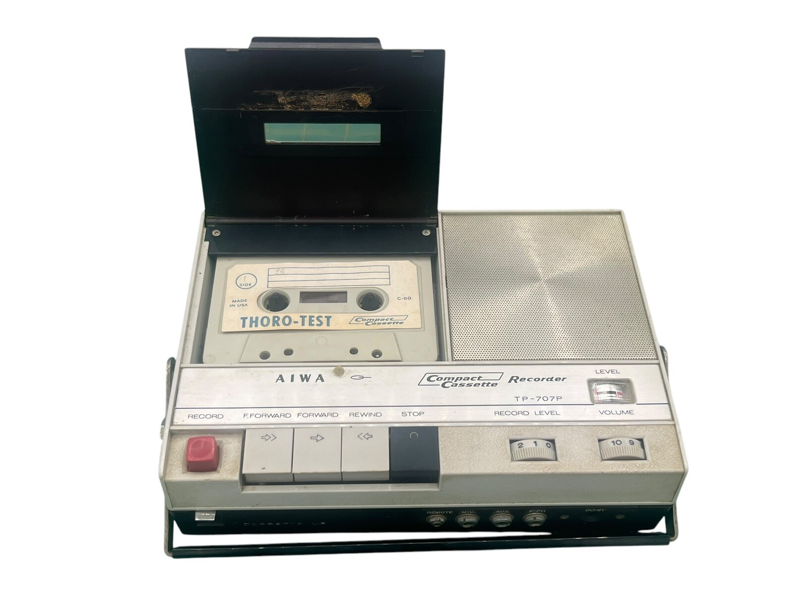 AIWA Compact Cassette Recorder TP-707P Need Repair Made in Japan Late 1960s