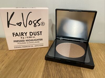 K Voss Fairy Dust Pressed Highlighter Moonlight Starkissed 8g .282oz NIB Full Sz