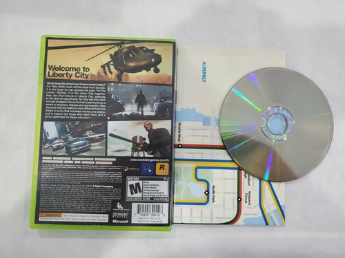 Grand Theft Auto IV XBOX 360  w/Map Free FAST SHIPPING 4