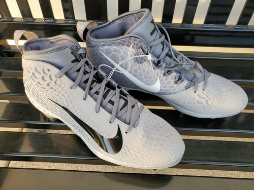 シューズ NIKE - Nike Force Zoom Trout 5 Nike Force Zoom Trout 5 Men's Grey Metal Baseball Cleats