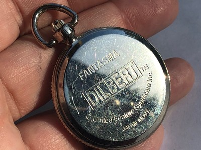 Fantasia Pocket Watch Cartoon Character Dilbert  Vintage New Battery