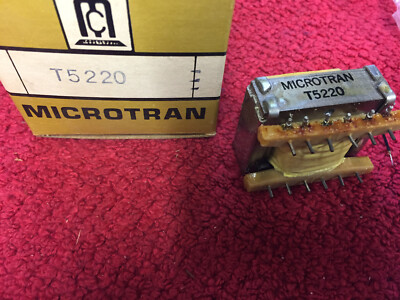 T5220 MICROTRAN HYBRID TRANSFORMER PRI 600(4w) SEC 600/600 100MA DC(2w)