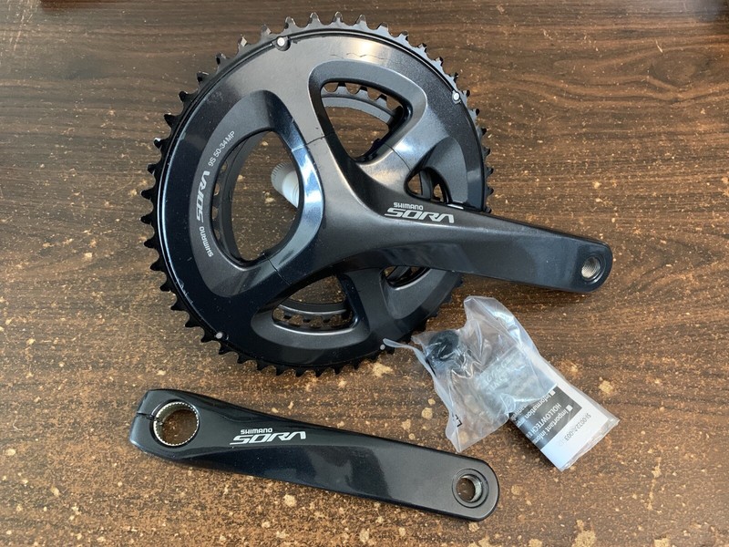 Shimano Sora 50/34 2x Crankset  170 mm Crankarms 9-Speed FC-R3000 50-34MP