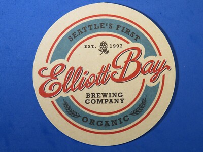 Beer Coaster ~ ELLIOTT BAY Brewing Co Demolition Ale ~ Seattle Area, WASHINGTON