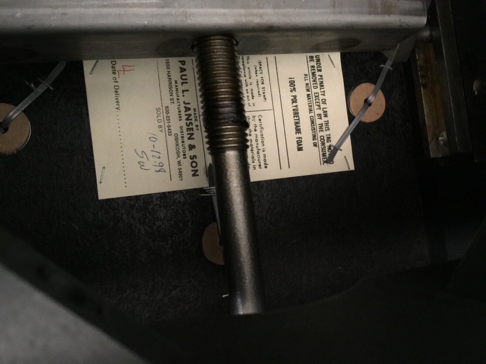 Paul Jansen & Son, Black, Artist Adjustable Bench, Steinway A,B,C,D,L,O,M,S