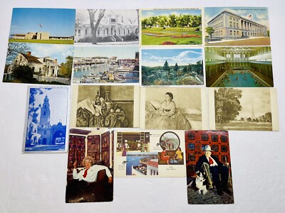 Vintage Unused Postcards Travel 1900s Pan Am CA Memphis TN Harrison Hot BC DC MI