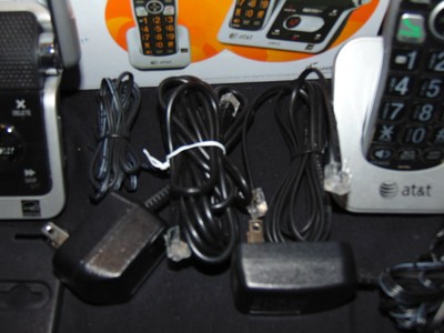 ATT 2 Handset Answering System W/Extra Large Display & Keypad #CRL82212 Complete