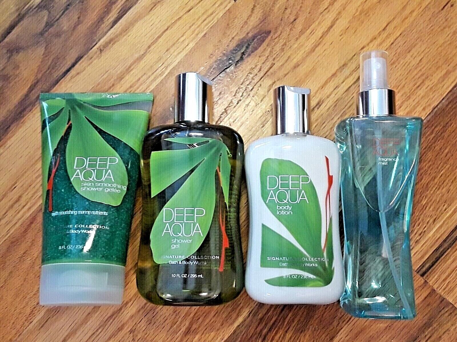 BBW Deep Aqua Fragrance Mist Lotion Shower Gel & Gelee Wash