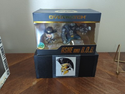 Cute But Deadly OVERWATCH ASHE & B.O.B. BLIZZARD EXCLUSIVE NIB Damaged Box
