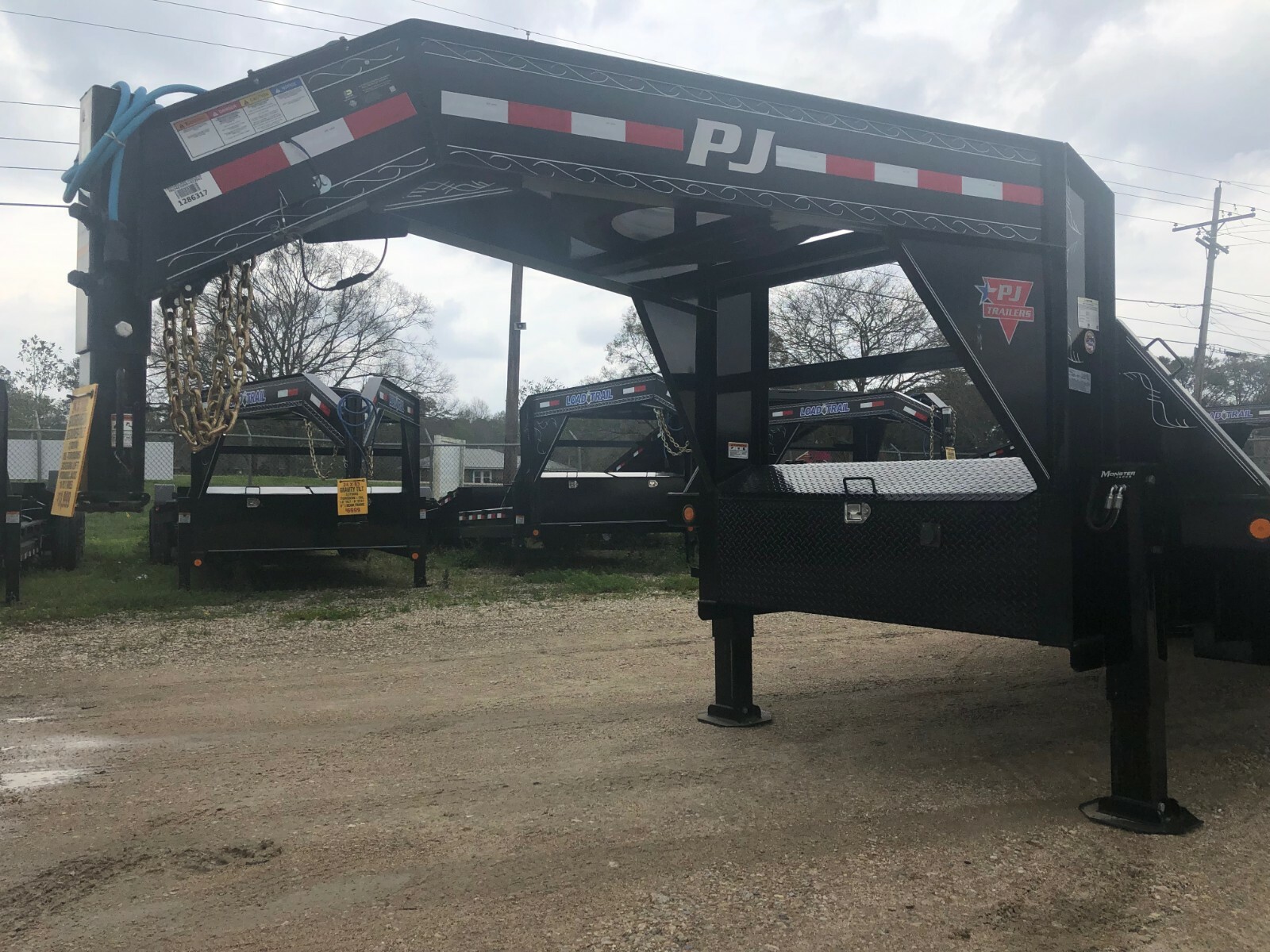 24' GOOSENECK TILT--DECKOVER TRAILER--PJ--2/8K TORSION AXLES--NEW