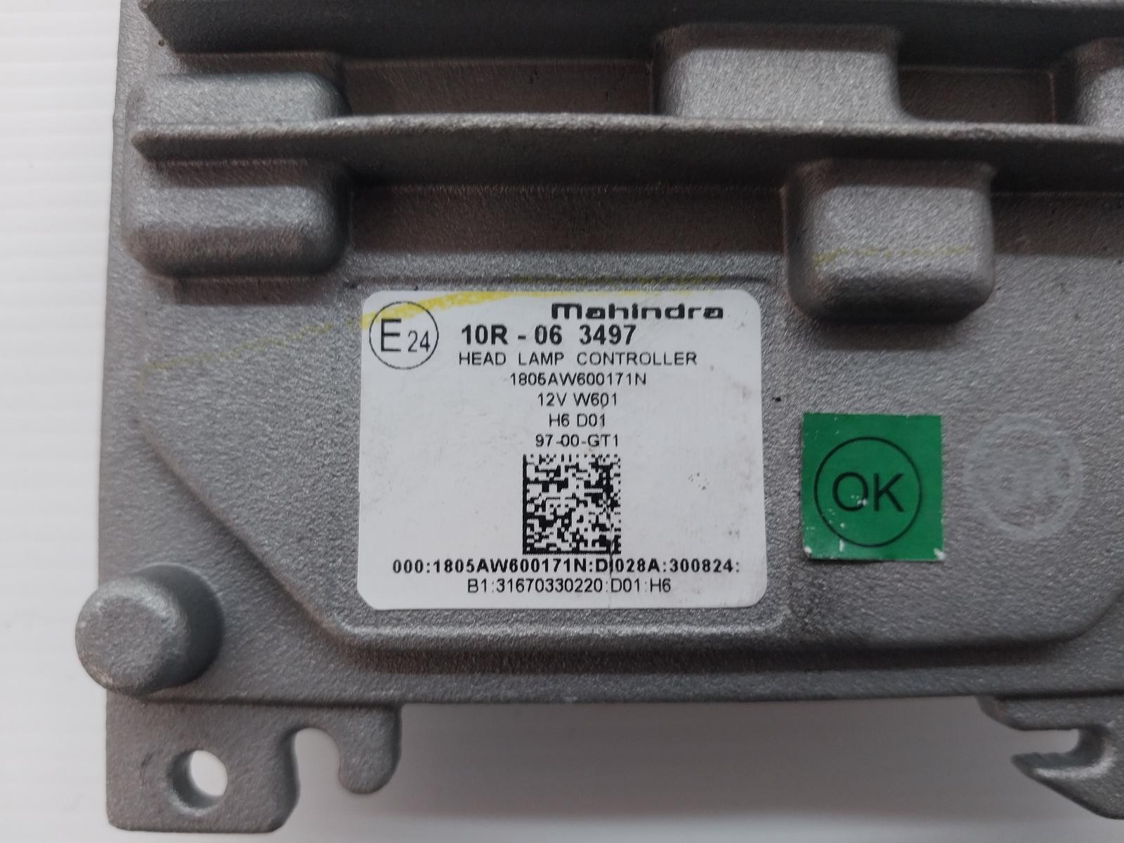 2024 Mahindra Xuv700 HEADLAMP BALLAST W601 01/2023-2025 1805AW600171N 782419 image 2