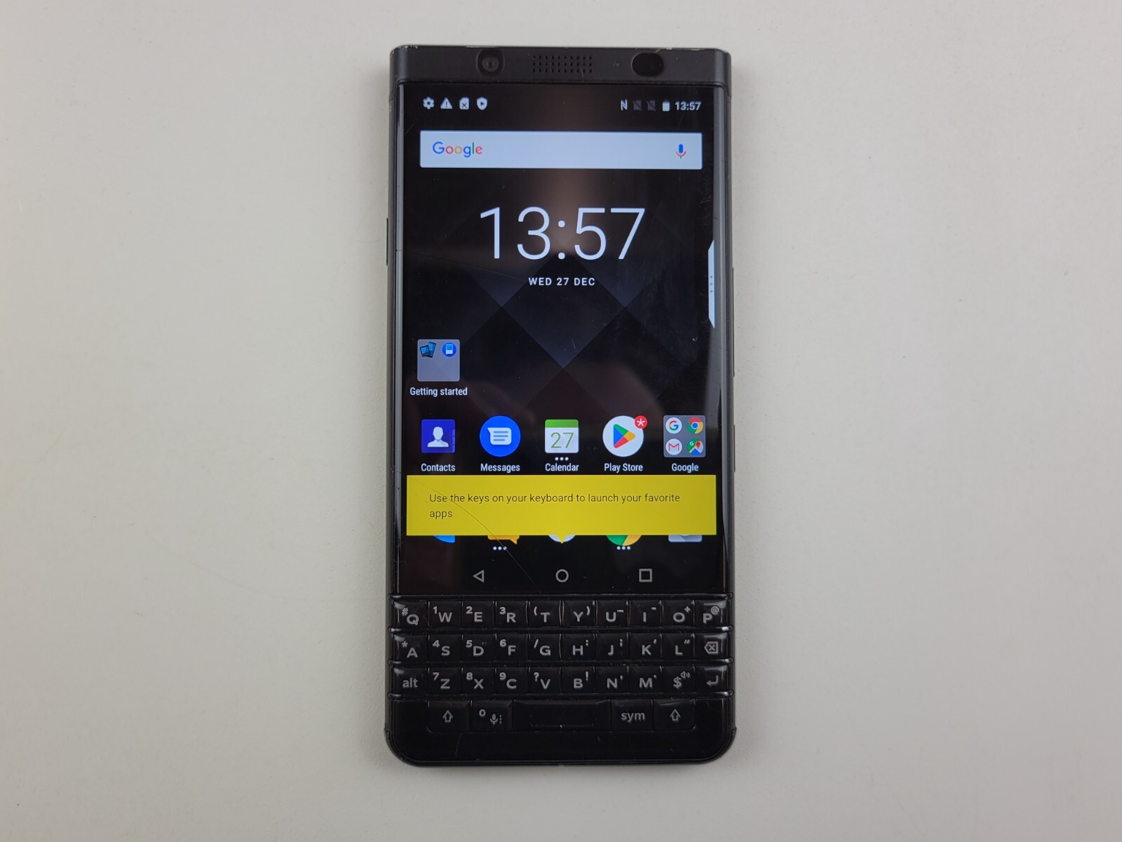 BlackBerry KEYone BBB100-7　BLACKエディション BlackBerry KEYone BBB100-7 Black Edition【64GB海外版 SIM