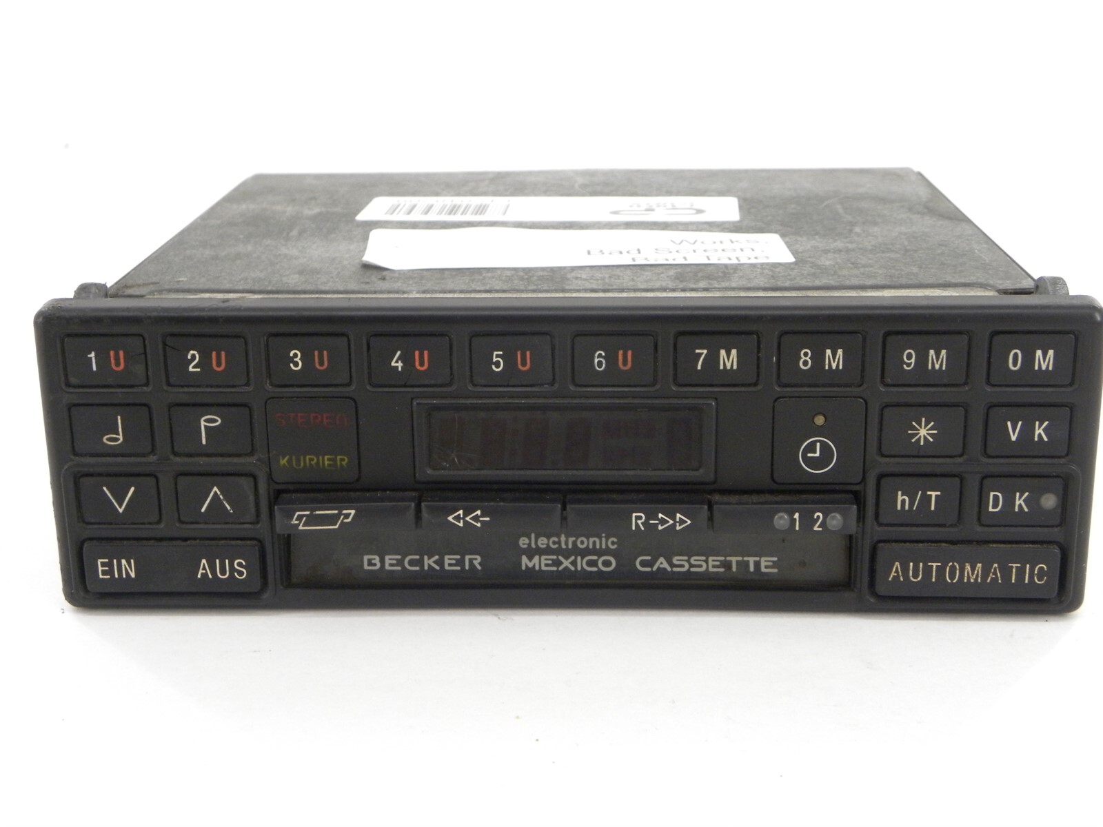ベッカーラジオカセット　メルセデスベンツW126 W140 560SEL 600 ベッカーラジオカセット メルセデスベンツW126 W140 560SEL 600